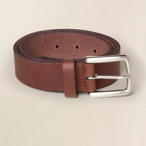 Faherty Mens Leather Belt Saddle Brown 32 NWT